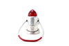 Vintage VolKano Flashlight / Lantern with Warning Blinker in Silver, Dual-Bulb (c.1950s) - thirdshift