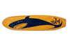Vintage Nash Shark Skateboard in Wood with Dark Blue Shark (c.1960s) N1 - thirdshift