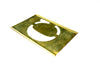 Vintage Brass Stencil Letter "C", Reese's Interlocking Stencils, 2-1/2" letter (c.1950s) - thirdshift
