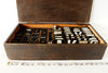 Vintage Industrial Metal Sign Letters in Original Wooden Box, 537 letters (c.1950s) - thirdshift
