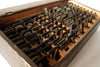 Vintage Industrial Metal Sign Letters in Original Wooden Box, 537 letters (c.1950s) - thirdshift