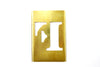 Vintage Brass Stencil Letter "F", Reese's Interlocking Stencils, 2-1/2" letter (c.1950s) - thirdshift