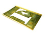 Vintage Brass Stencil Letter "F", Reese's Interlocking Stencils, 2-1/2" letter (c.1950s) - thirdshift