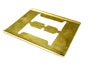 Vintage Brass Stencil Letter "H", Reese's Interlocking Stencils, 2-1/2" letter (c.1950s) - thirdshift