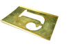 Vintage Brass Stencil Letter "J", Reese's Interlocking Stencils, 2-1/2" letter (c.1950s) - thirdshift