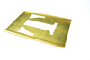 Vintage Brass Stencil Letter "T" Reese's Interlocking Stencils, 2-1/2" letter, 4-1/2" tall (c.1950s) - thirdshift