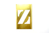 Vintage Brass Stencil Letter "Z" Reese's Interlocking Stencils, 2-1/2" letter, 4-1/2" tall (c.1950s) - thirdshift