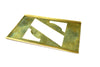 Vintage Brass Stencil Letter "Z" Reese's Interlocking Stencils, 2-1/2" letter, 4-1/2" tall (c.1950s) - thirdshift
