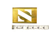 Vintage Brass Stencil Letter "Z" Reese's Interlocking Stencils, 2-1/2" letter, 4-1/2" tall (c.1950s) - thirdshift