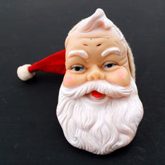 Vintage Santa Claus Head Ornament (c.1950s) N2 - thirdshift