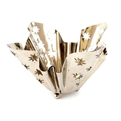 Vintage Silverplate Star Cutout Votive Holder by Godinger (c.1970s) - thirdshift
