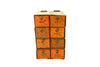 Vintage Dorman Parts Drawer Hardware Bin with 8 Drawers in Rustic Orange (c.1950s) - thirdshift