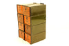 Vintage Dorman Parts Drawer Hardware Bin with 8 Drawers in Rustic Orange (c.1950s) - thirdshift