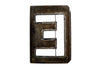 Vintage Metal Letter "E" Moonglo Marquee Letter, 13" tall (c.1900s) N2 - thirdshift