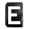Vintage Metal Letter "E" Moonglo Marquee Letter, 13" tall (c.1900s) N3 - thirdshift