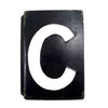 Vintage Metal Letter "C" Moonglo Marquee Letter, 13" tall (c.1900s) N3 - thirdshift