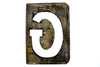 Vintage Metal Letter "G" Moonglo Marquee Letter, 13" tall (c.1900s) N1 - thirdshift