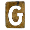 Vintage Metal Letter "G" Moonglo Marquee Letter, 13" tall (c.1900s) N2 - thirdshift