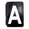 Vintage Metal Letter "A" Moonglo Marquee Sign, 13" tall (c.1900s) N2 - thirdshift