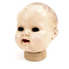 Vintage Baby Doll Head with Sleep Eyes and Molded Hair, 6.5" tall (c.1920s) N1 - thirdshift