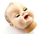 Vintage Baby Doll Head with Sleep Eyes and Molded Hair, 6.5" tall (c.1920s) N2 - thirdshift