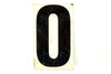Vintage Metal Number 0/9 or 0/6 Gas Station Sign, 8.5" Double-Sided (c.1950s) - thirdshift