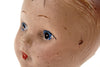 Vintage Composition Baby Doll Head with Molded Hair, 3.5" tall (c.1920s) - thirdshift