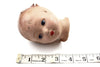 Vintage Composition Baby Doll Head with Molded Hair, 3.5" tall (c.1920s) - thirdshift