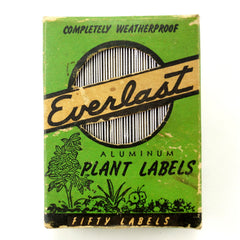 Vintage Everlast Aluminum Plant Labels in Original Box (c.1950s) - thirdshift