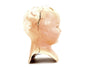 Vintage Composition Baby Doll Head with Sleep Eyes and Molded Hair, 6" tall (c.1920s) - thirdshift