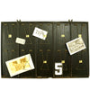 Vintage Industrial Metal Receipt Holder with Numbered Spring Clips, Double-Sided #51-70 (c.1920s) - thirdshift