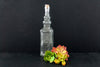 Decorative Clear Glass "Whiskey Style" Bottle with Cork, 12" tall - thirdshift