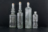 Decorative Clear Glass "Cylinder Style" Bottle with Cork, 12" tall - thirdshift