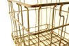 Vintage Metal Dairy Crate / Wire Milk Crate Bottle Basket (c.1960s) - thirdshift