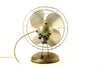 Vintage Industrial Super Lectric Open Cage Fan, Silver Aluminum Blades (c.1950s) - thirdshift