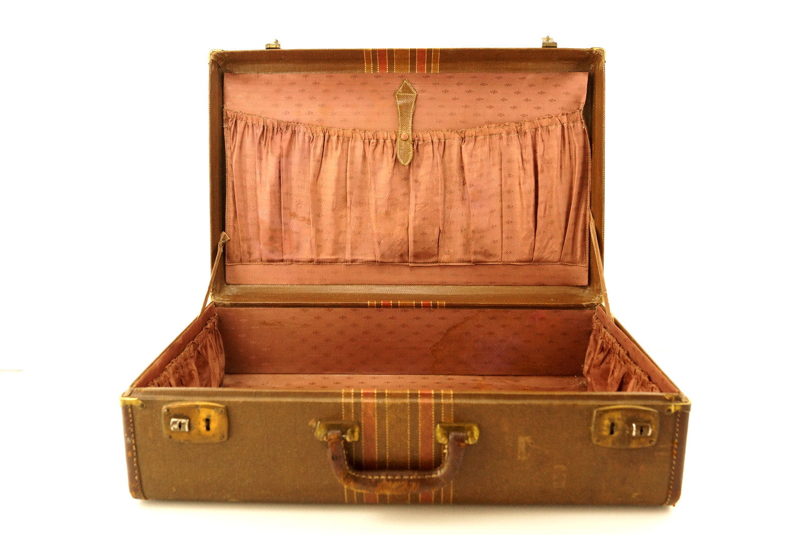 Set Of 3 1920's Vintage Leather Suitcases, 1stdibs.com