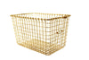 Vintage Metal Wire Locker Basket with Number 359 Tag (c.1950s) - thirdshift