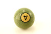 Vintage / Antique Clay Billiard Ball Purple Number 4, Art Deco Pool Ball (c.1910s) - thirdshift