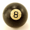Vintage / Antique Clay Billiard Ball Black Number 8, Art Deco Pool Ball (c.1910s) - thirdshift