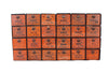 Vintage Dorman Parts Drawer Hardware Bin with 24 Drawers in Rustic Orange (c.1950s) N4 - thirdshift
