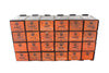 Vintage Dorman Parts Drawer Hardware Bin with 24 Drawers in Rustic Orange (c.1950s) N4 - thirdshift