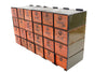 Vintage Dorman Parts Drawer Hardware Bin with 24 Drawers in Rustic Orange (c.1950s) N4 - thirdshift