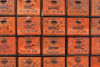 Vintage Dorman Parts Drawer Hardware Bin with 24 Drawers in Rustic Orange (c.1950s) N4 - thirdshift