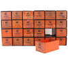 Vintage Dorman Parts Drawer Hardware Bin with 24 Drawers in Rustic Orange (c.1950s) N4 - thirdshift