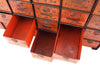 Vintage Dorman Parts Drawer Hardware Bin with 24 Drawers in Rustic Orange (c.1950s) N4 - thirdshift