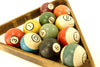 Vintage / Antique Clay Billiard Ball Burgundy Number 7, Art Deco Pool Ball (c.1910s) - thirdshift