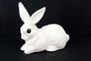 Vintage Rabbit Figures in White Ceramic, Set of 3 (c.1980s) - thirdshift