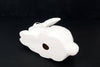Vintage Rabbit Figures in White Ceramic, Set of 3 (c.1980s) - thirdshift