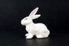 Vintage Rabbit Figures in White Ceramic, Set of 3 (c.1980s) - thirdshift