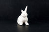 Vintage Rabbit Figures in White Ceramic, Set of 3 (c.1980s) - thirdshift